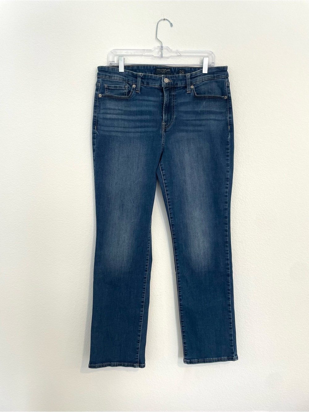 Lucky Brand Mid Rise Straight Sweet Dark Blue Women's 32 Jeans